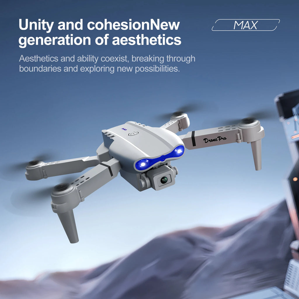 8K HD Dual Camera GPS Obstacle Avoidance 2026 E88 Plus Mini Foldable Drones Brushless Motor RC Quadcopter Toys Gifts For Xiaomi
