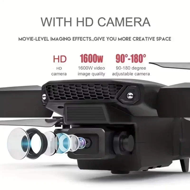 2026 New E88 Professional HD Dual Camera 4K RC Drone Wide Angle Camera Foldable Helicopter Quadcopter Aircraft Kid Gift Toys