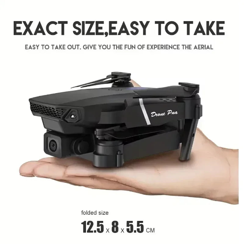 2026 New E88 Professional HD Dual Camera 4K RC Drone Wide Angle Camera Foldable Helicopter Quadcopter Aircraft Kid Gift Toys