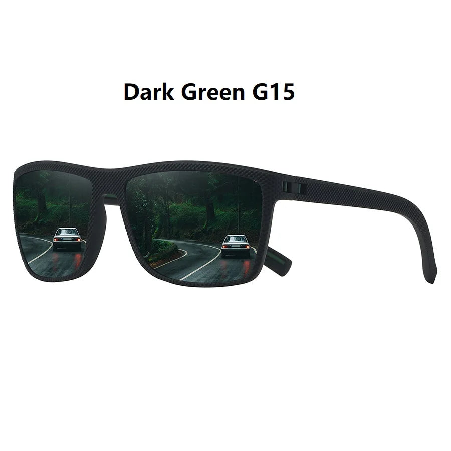 Fashion Vintage Check Pattern Square Sunglasses Men Women Fishing Driving Man Luxury Brand Designer Sun Glasses Eyewear