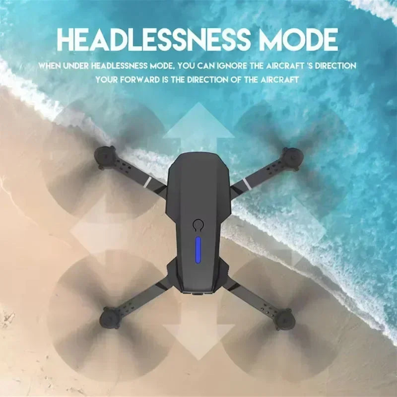 2026 New E88 Professional HD Dual Camera 4K RC Drone Wide Angle Camera Foldable Helicopter Quadcopter Aircraft Kid Gift Toys