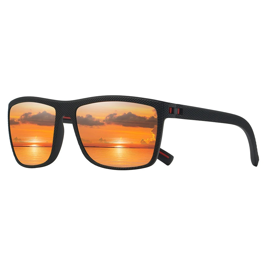 Fashion Vintage Check Pattern Square Sunglasses Men Women Fishing Driving Man Luxury Brand Designer Sun Glasses Eyewear