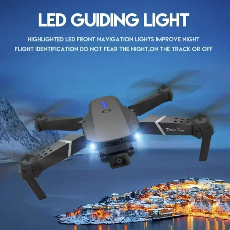 2026 New E88 Professional HD Dual Camera 4K RC Drone Wide Angle Camera Foldable Helicopter Quadcopter Aircraft Kid Gift Toys