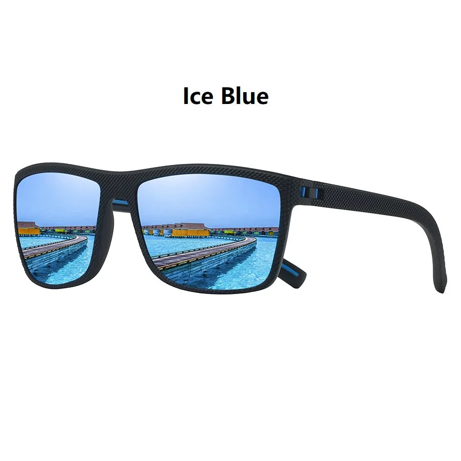 Fashion Vintage Check Pattern Square Sunglasses Men Women Fishing Driving Man Luxury Brand Designer Sun Glasses Eyewear