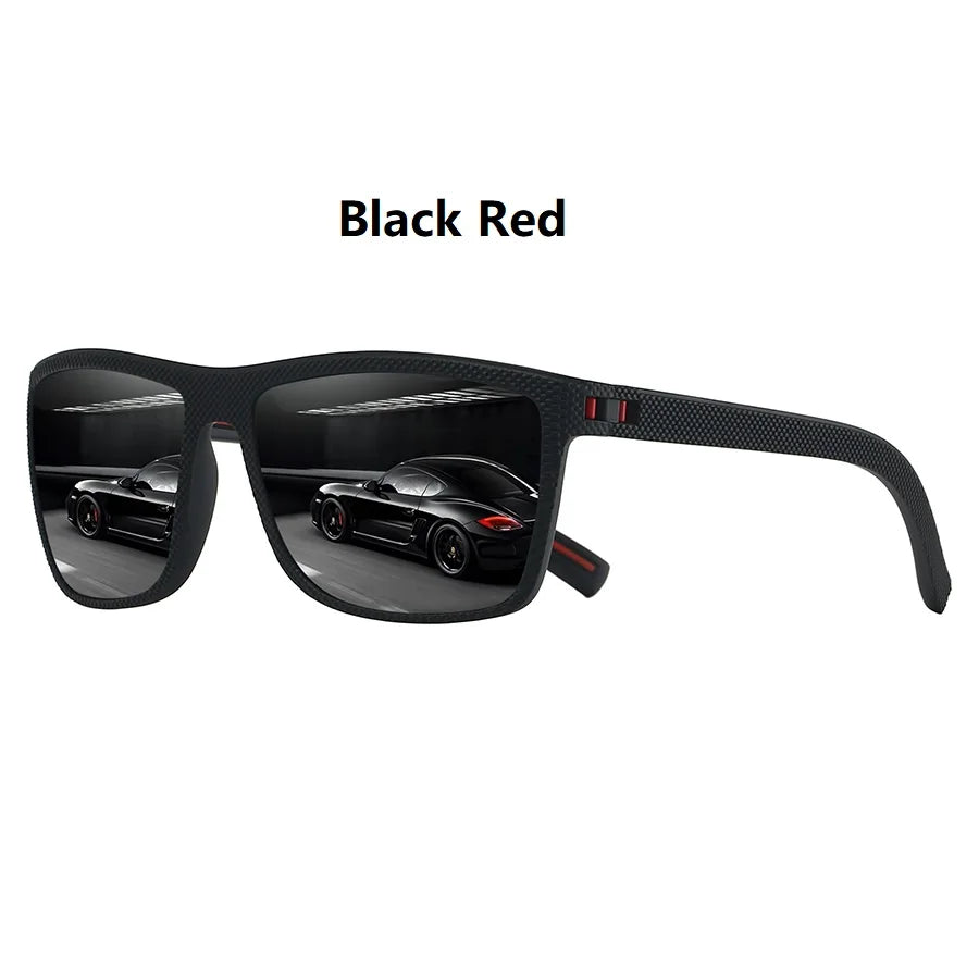 Fashion Vintage Check Pattern Square Sunglasses Men Women Fishing Driving Man Luxury Brand Designer Sun Glasses Eyewear