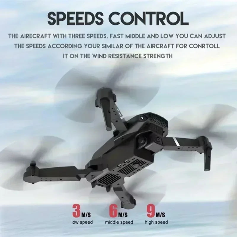 2026 New E88 Professional HD Dual Camera 4K RC Drone Wide Angle Camera Foldable Helicopter Quadcopter Aircraft Kid Gift Toys