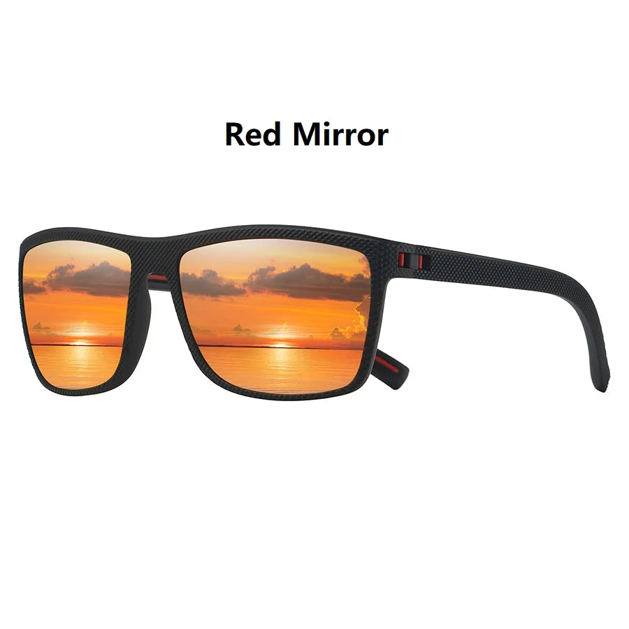 Fashion Vintage Check Pattern Square Sunglasses Men Women Fishing Driving Man Luxury Brand Designer Sun Glasses Eyewear