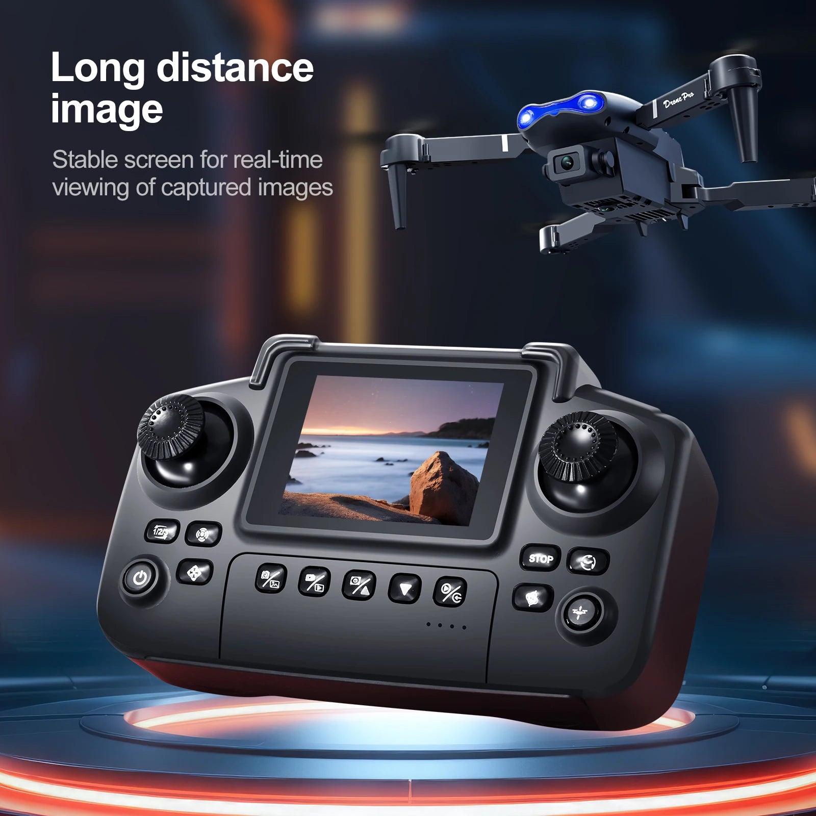 8K HD Dual Camera GPS Obstacle Avoidance 2026 E88 Plus Mini Foldable Drones Brushless Motor RC Quadcopter Toys Gifts For Xiaomi