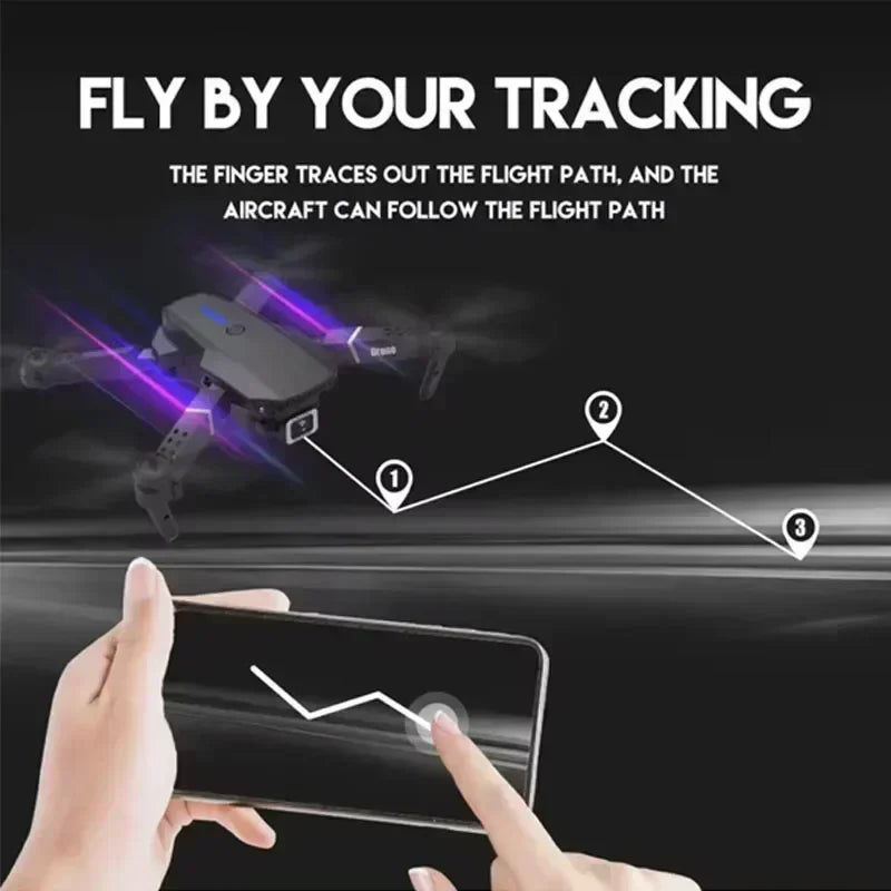 2026 New E88 Professional HD Dual Camera 4K RC Drone Wide Angle Camera Foldable Helicopter Quadcopter Aircraft Kid Gift Toys